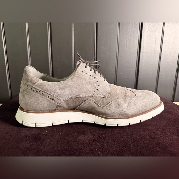 Charles Tyrwhitt Men\'s Gray Suede Oxford Shoes main image 6